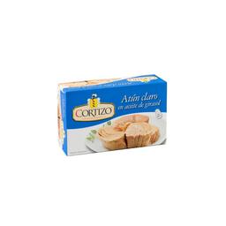 Atún claro en aceite de girasol CORTIZO 200 g pn