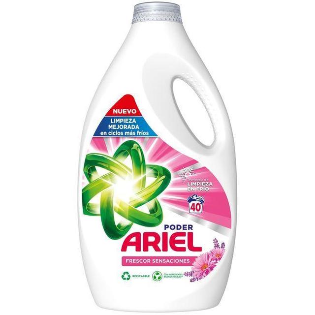 Detergente líquido ariel sensaciones, garrafa 40 dosis