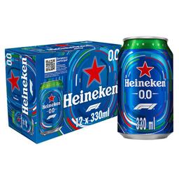 HEINEKEN Cervezas 0,0 % pack 12 uds. x33 cl