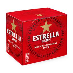 ESTRELLA DAMM Cervezas pack 12 uds. x 25 cl