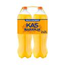 KAS Refresco de naranja pack 2 botellas de 2 l