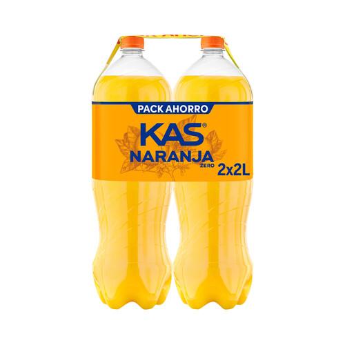 KAS Refresco de naranja pack 2 botellas de 2 l