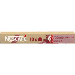 Café en cápsulas descafeinado de Colombia Nescafé compatible con Nespresso 10 ud