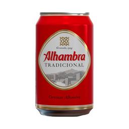 ALHAMBRA Tradicional cerveza lata de 33 cl
