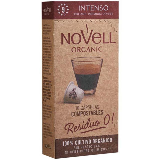 Café orgánico intenso compatible nespresso novell, caja 10 uds