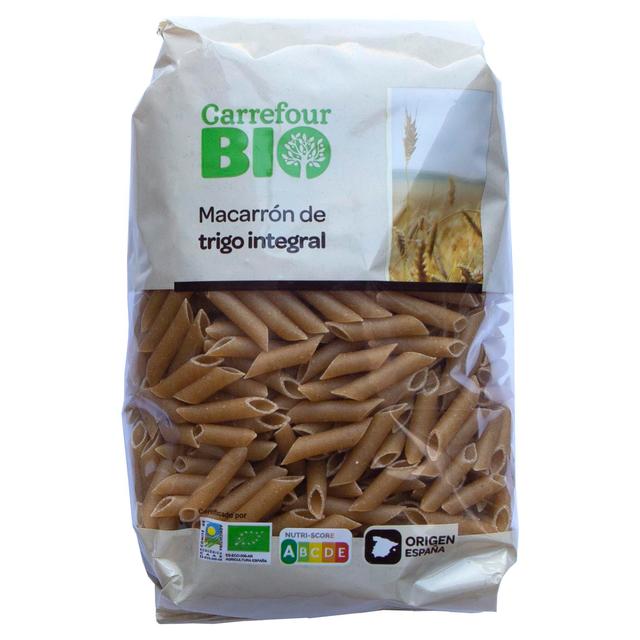 Macarrón integral ecológico Carrefour Bio 500 g