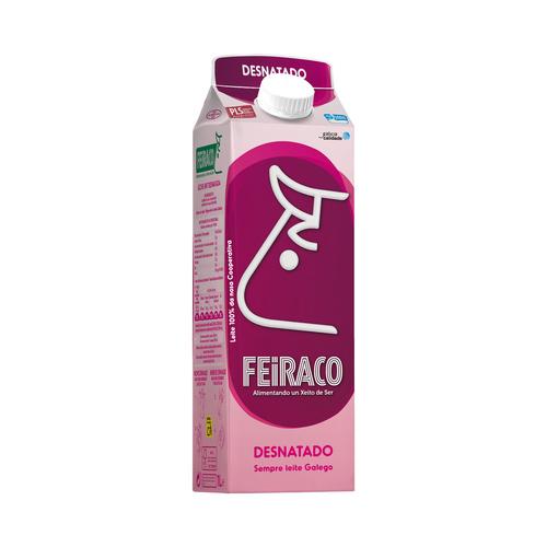 Leche desnatada FEIRACO brik 1 l