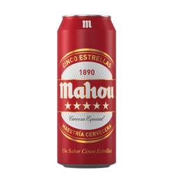 Cerveza Mahou 5 Estrellas especial lata 50 cl