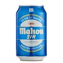 Cerveza sin alcohol mahou, lata 33 cl