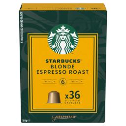 Café cápsulas blonde espresso roast Starbucks compatible con Nespresso 36 ud