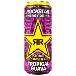 Refresco energético guava rockstar, lata 50 cl