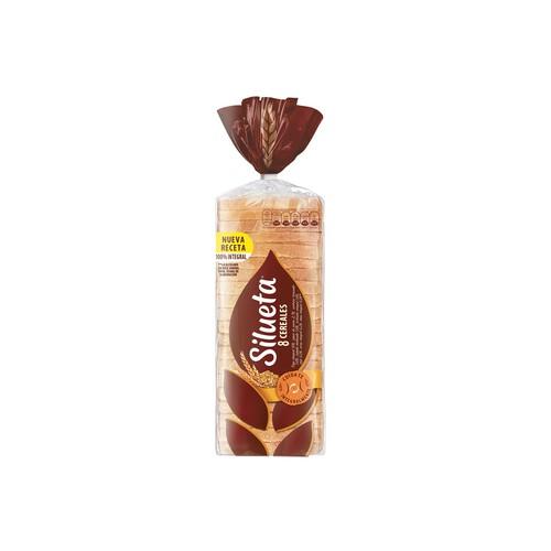 SILUETA Pan de molde integral 8 cereales familiar 600 g