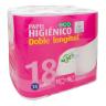 Papel higiénico Lanta 18 rollos doble longitud