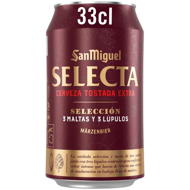 Cerveza tostada extra San Miguel Selecta lata 33 cl