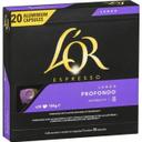 Café lungo profondo compatible con nespresso l'or, caja 20 uds