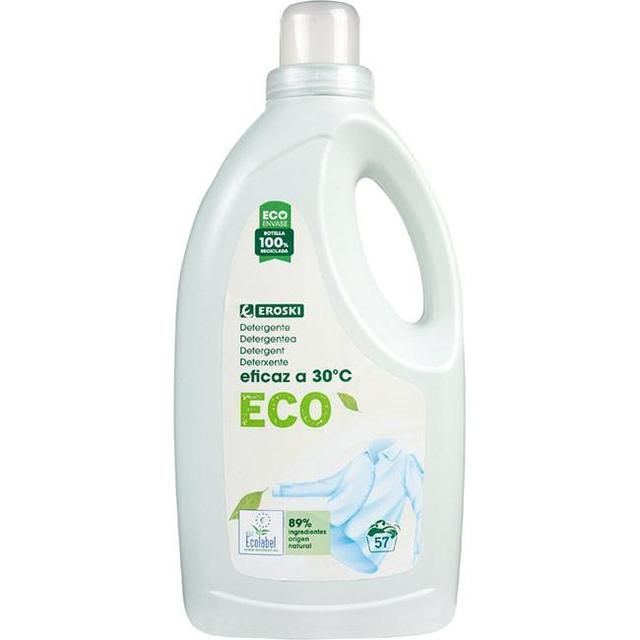 Detergente líquido eroski eco, garrafa 2 litros