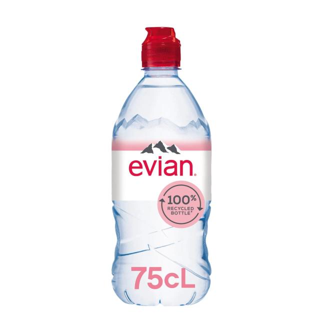 Agua mineral Evian tapón deportivo 75 cl