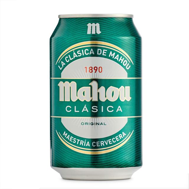 Cerveza mahou clásica, lata 33 cl
