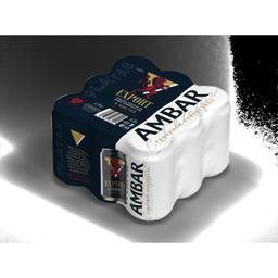 Cerveza tostada Ambar Export pack de 9 latas de 33 cl