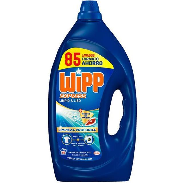 Detergente en gel  wipp limpio y liso, garrafa 85 dosis