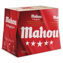 Cerveza rubia especial Mahou 5 Estrellas pack 12 botellas 25cl