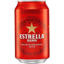 Cerveza estrella damm, lata 33 cl