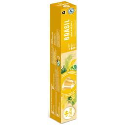 Café Brasil en cápsulas Carrefour Extra compatible con Nespresso Original 10 ud