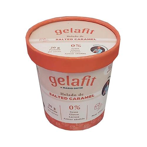 GELAFIT Tarrina de helado de caramelo salado, sin gluten y sin lactosa 450 ml