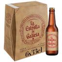 Cerveza pilsen estrella galicia, pack botellín 6x33 cl