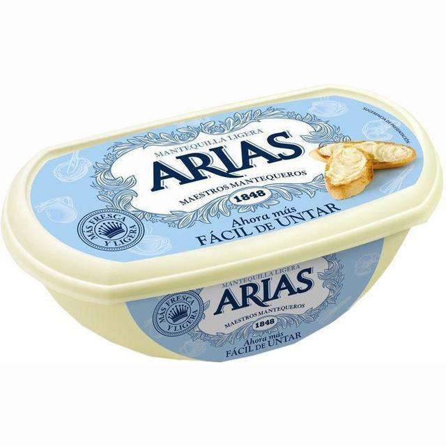 Mantequilla fácil de untar arias, tarrina 235 g