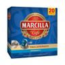 MARCILLA Café en cápsulas espresso descafeinado I6, 20 uds