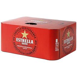 Cerveza estrella damm, pack 12x33 cl