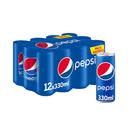 Refresco de cola pepsi, pack 12x33 cl