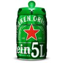 Cerveza Heineken Lager barril 5 l