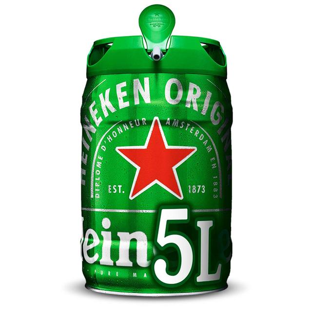 Cerveza Heineken Lager barril 5 l