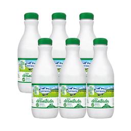 CENTRAL LECHERA ASTURIANA Leche de vaca desnatada de origen español 6 x 1.5 l