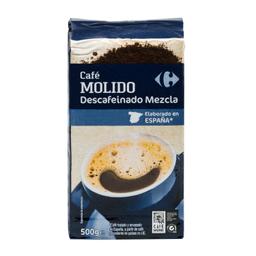 Café molido mezcla descafeinado Carrefour 500 g