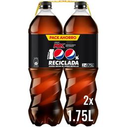 Refresco de cola sin azúcar pepsi max, pack 2x1,75 litros