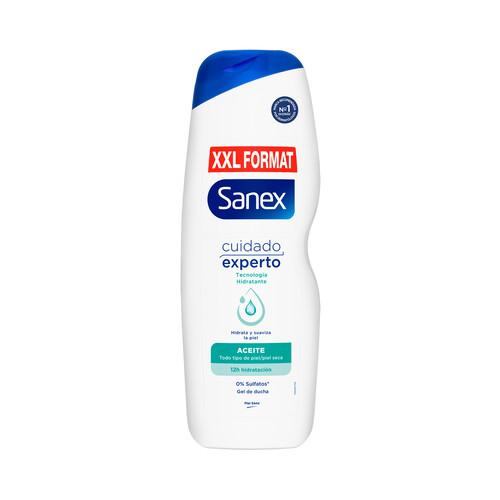 SANEX Cuidado experto aceite Gel hidratante para baño o ducha, para todo tipo de pieles, incluso seca 850 ml
