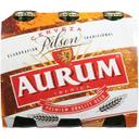 Cerveza aurum, pack botellín 6x25 cl