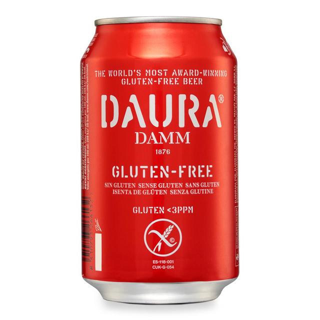 Cerveza Daura sin gluten lata 33 cl