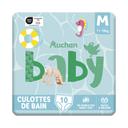 PRODUCTO ALCAMPO Baby Pañales bañador unisex (bañador desechable) talla M, para niños de 11 a 18 kilos 10 uds
