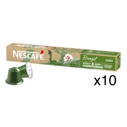 Cápsulas de café Brasil intensidad 8 Nescafé 10 cápsulas