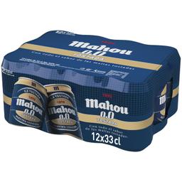 Cerveza tostada Mahou 0.0 alcohol pack de 12 latas de 33 cl