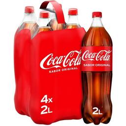 Refresco de cola coca cola, pack 4x2 litros