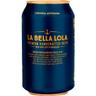 Cerveza lager la bella lola, lata 33 cl