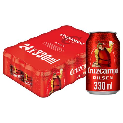 CRUZCAMPO Cervezas rubias pack 24 uds. x 33 cl