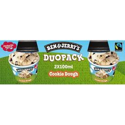 Helado cookie dough ben&jerry's, pack 2x100 ml