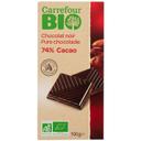 Chocolate negro 74% cacao ecológico Carrefour Bio 100 g