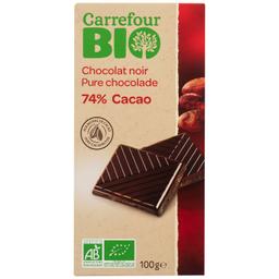 Chocolate negro 74% cacao ecológico Carrefour Bio 100 g